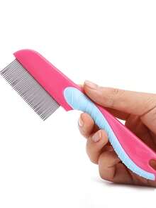 2pcs Fine-Tooth Comb, Lice And Flea Removal Comb, Pet Flea Comb - Suitable For Women's Body Care, Travel, Outdoor, Sports, Office Portable Hair Comb
