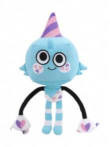 Dandy's World 毛绒玩具趣味派对玩偶 Goob 特别款意大利面 Goob Blossom Buddy Yatta Bassie Belle Basket Bassie 娃娃装饰创意礼物，适合儿童生日派对家居女孩房间装饰游戏收藏家 - 彩色 - 查看 13