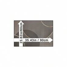 1pc Dark Color Golden Circle Line Design Doormat, Made Of Superfine Fiber Material, Washable, Suitable For Home Decor, Seasons, Kitchen, Living Room, Bedroom, Porch, Great Gift For Family And Friends, Simple Entrance Mat, Dark Color Doormat, Perfect For Decorating Your Entryway