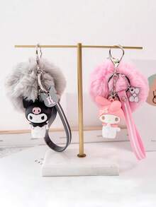 Sanrio حلقة مفاتيح مصنوعة من الحشو الناعم بشكل ساتيريو هيلو كيتي، حلقة مفاتيح جذابة، حلقة مفاتيح من سلسلة سيارات التصادم، حلقة مفاتيح من سلسلة طائرات كيوت، قلادة كورومي للحقيبة الظهر، تميمة دمية سينامورول للحقيبة، قلادة أنمي بوبوم بورين الأنيقة، هدية صغيرة كيوت، قلادة أنمي عصرية، مناسبة لمفاتيح السيارة وتميمات الحقائب المختلفة، هدية رائعة للعائلة والأصدقاء