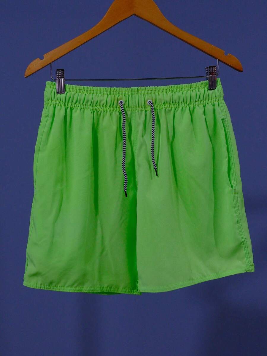 Men Shorts - Lime Green - View 1