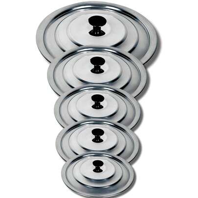 Kit de 5 Tampas de Alumínio Leve Universais Para Panelas