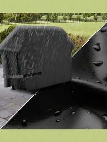 Outdoor Barbeque Grill Dust Cover, Waterproof & Rainproof Barbecue Protective Cover, Weatherproof Grill Storage Cover - Multicolor - View 9