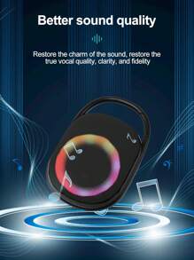 Mini Bluetooth Speaker CLIP 5 Pro, Wireless Bluetooth Speaker, Outdoor, Clip Design, Support SD Card, RGB Colorful Lights