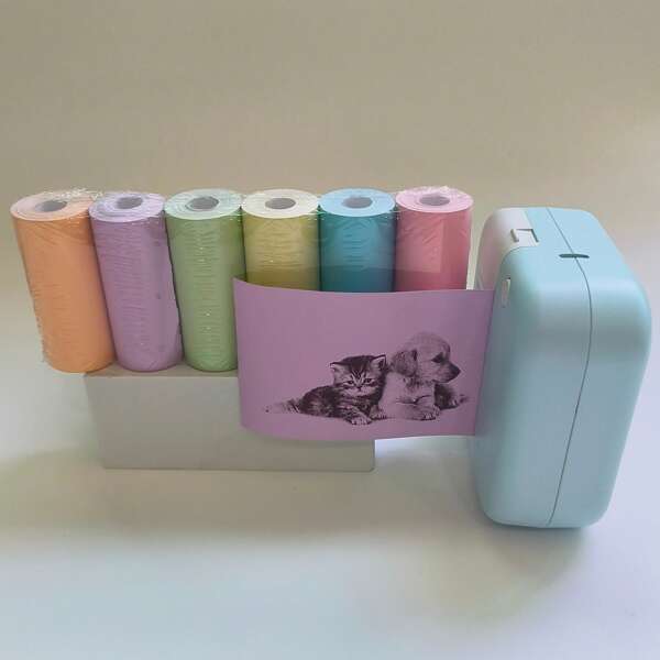 3/5/7 Rolls 57x25mm Colorful Thermal Paper - Pastel Assorted Colors, High-Quality Inkless Printer Paper For Notes, Photos, DIY, Office & School Supplies, Compatible With Most Inkless Printers