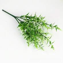 2 piezas de flores silvestres artificiales resistentes a los rayos UV, flores falsas coloridas para exteriores, adecuadas para la decoración del hogar, cementerio, Pascua, jarrones y macetas colgantes, material de plástico, sin mantenimiento, resistente a la intemperie, decoración estacional, follaje de fiesta