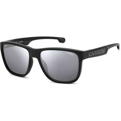 Mens Square Black Grey Sunglasses With Silver Mirror Lens  CARDUC 003/S 008A