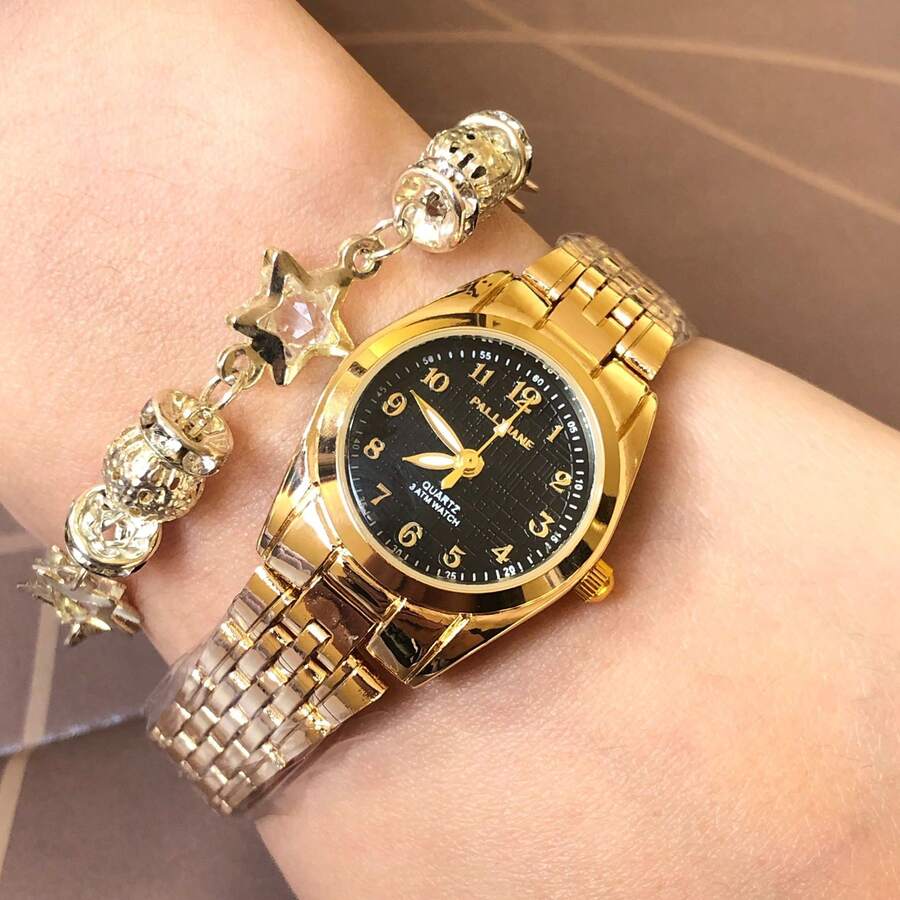 Women's Quartz Watches - Black - View 1