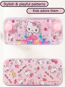 Sanrio Juguete de anillo de agua de Sanrio Hello Kitty, Kuromi y My Melody, juego de agua clásico de plástico, juegos educativos de agua para niños, ideal para el autocuidado (alivio del estrés). Juego de lanzamiento de aros de agua portátil.