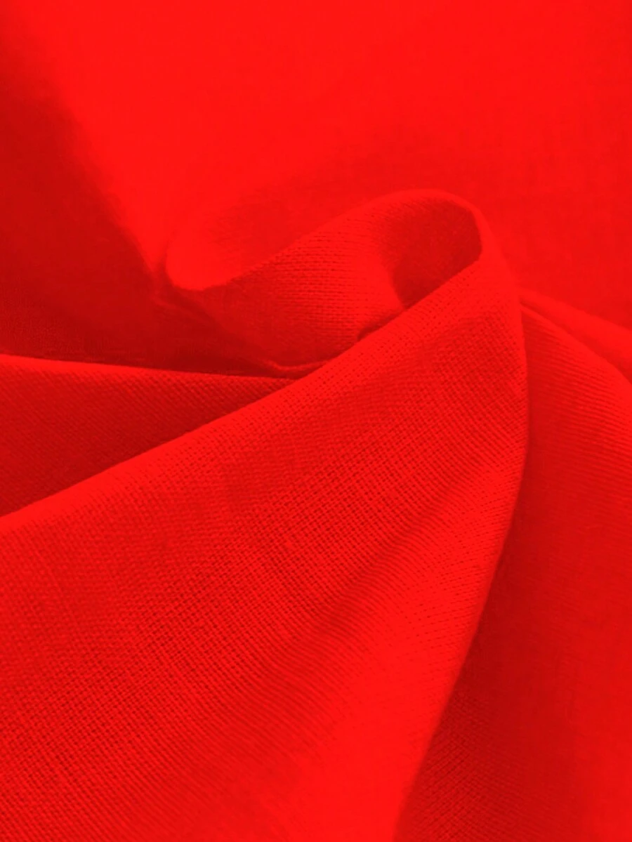 1 块大红色纯布料，适用于婚礼、节日、吉祥剪彩仪式、商业开业