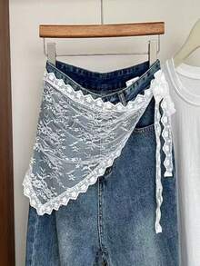 1 pièce Bandana en dentelle blanche Ceinture pour femmes Printemps Été Rétro français Foulard triangulaire de haute qualité Serre-tête Bandeau noué Accessoires capillaires mode Bandeaux classiques Automne Hiver Pour tenues de vacances Femme - Multicolore - Voir 17