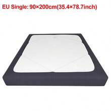 1 件提花素色环绕式床裙，弹性床罩，保护您的床上用品并增添家居时尚感，适合所有季节 - 彩色 - 查看 39