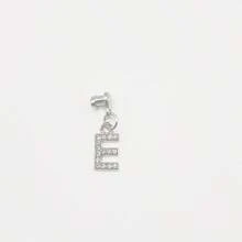 1pc Diamond Encrusted 26 English Letter Charm, Suitable For Silicone Watch Band Decoration