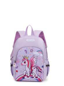 时尚新款可爱百搭卡通独角兽图案背包，儿童书包 - 粉色 - 查看 6