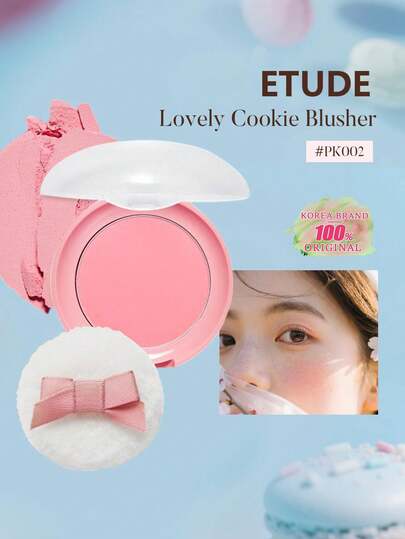 ETUDE Lovely Cookie Blush #PK002 Greyfurt Jöle Rengi, Yanaklara Sevimli ve Çekici Bir Renk Veren Yumuşak Pudra Allık, Parlak ve Doğal, Uzun Süre Kalıcı, Kolay Uygulanır, Kore Kozmetiği, 4g/0.14oz