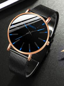 2 Set Herren neue Mode, Business Quarz Armbanduhr, Lässig & einfaches Design, geeignet für den täglichen Gebrauch, Schulanfangszeit, Abschlusszeit, Erntedankfest, Paare, die besten Geschenkuhren ohne Uhrenbox