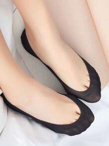 5 pares de meias náuticas femininas, meias finas de verão com boca rasa, meias invisíveis antiderrapantes de seda gelada, meias náuticas de seda gelada, meias náuticas confortáveis e macias para casais, meias multifuncionais para uso no chão, sapatos e meias de salto alto da moda, adequadas para deslocamento diário, negócios, ioga em família, esportes, etc.