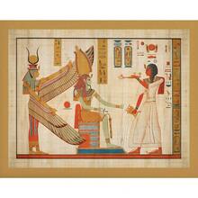 1pc Vintage Ancient Egyptian Egypt Pyramid God Hieroglyphs Gallery Art Poster Canvas Painting Wall Room Home Decor Gifts Optional Frame - Multicolor - View 33