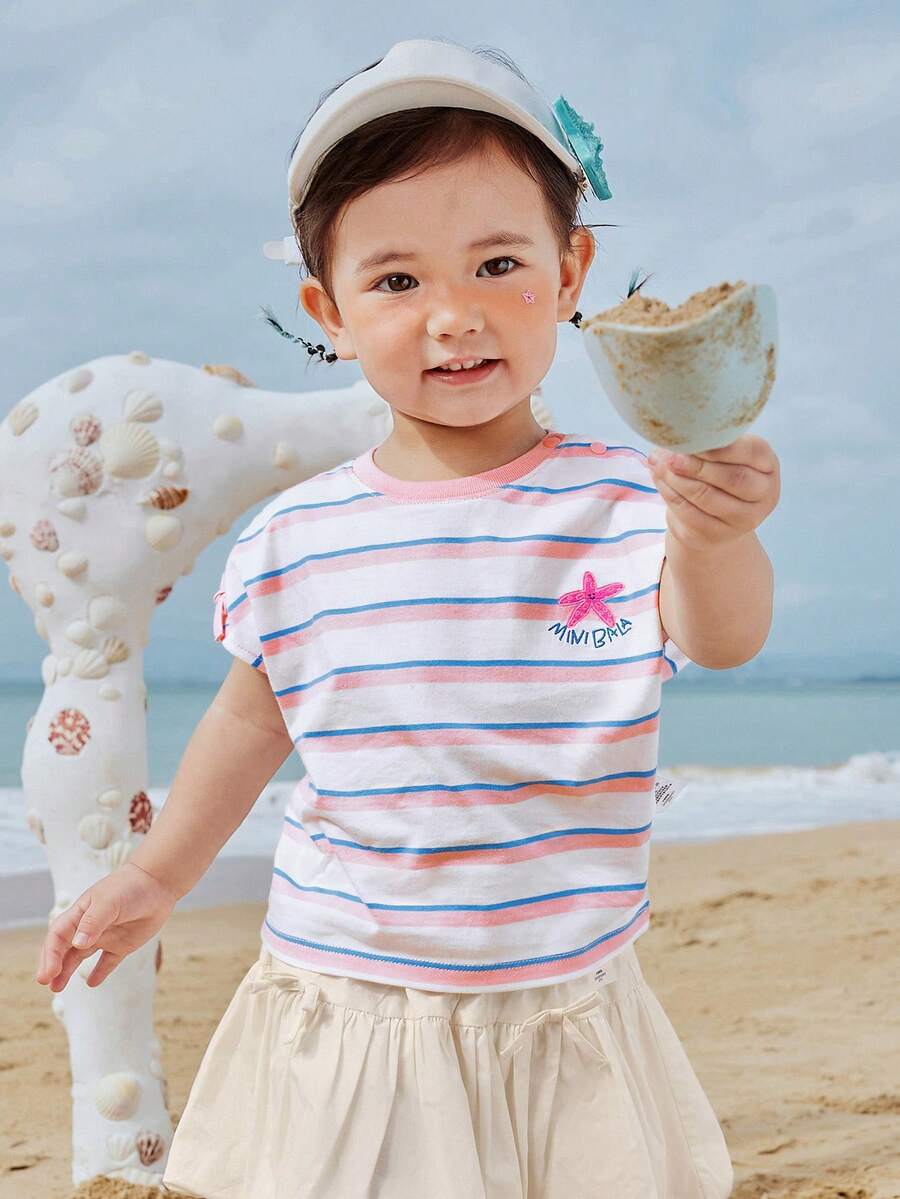 Áo vest khô nhanh cho bé gái – Không dính và thoáng khí – Đồ lót in họa tiết dễ thương - Tông màu trắng - Xem 1