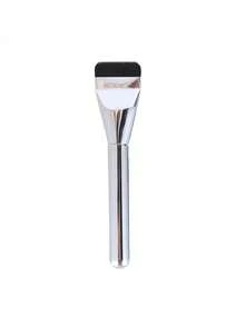 Stainless Steel Facial Makeup Tool Set (Ultra Thin Foundation Brush + Heart Shape Scraper + Stainless Steel Spatula + Leather Case) - Multicolor - View 10