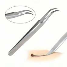Herramienta de acero inoxidable para eliminar garrapatas - Cabeza en forma de V fácil de agarrar, sin residuos, portátil y duradera, adecuada para uso doméstico o de viaje, removedor de garrapatas, pinza de acero inoxidable para mascotas, tenedor para eliminar garrapatas de mascotas, herramienta repelente de mosquitos, herramienta ideal para el control de plagas de mascotas en verano