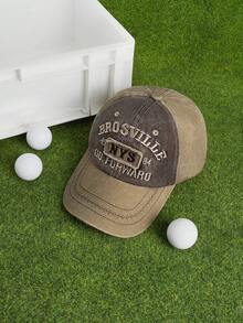 DareSee 女士水洗牛仔棒球帽，复古字母刺绣，棒球帽，遮阳帽，户外活动和日常穿着，春夏新款，音乐节、Y2K节、返校季、秋季、圣诞节、冬季圣诞礼物 - 彩色 - 查看 4