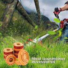 20 Pack WA0010 Replacement Spool For Worx  Eater String, Compatible With Worx String Trimmer,10ft 0.065" Trimmer Line Replacement Spool ,For Worx Trimmer Spools(16 Spools+4 Cap) Halloween Christmas New Year - 1 - 查看 7