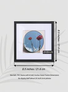 Luxury PVC Picture Frame In Classic Matte Black – High-Quality Shatter-Resistant Acrylic Glass, 4x6/5x7/8x8/8x10/11x14/12x16-Inch, Available In Multiple Sizes For Wall-Mounted Or Tabletop Display. Perfect For Enhancing Home Decor, 30x40/30x30/20x25/20x20cm, For Star/Moon