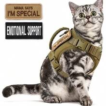 1 Pc Tactical Pet Harness - Adjustable Size, Soft Mesh Pet Harness Suitable For Large Cats And Small Dogs, Leash For Walking And Escape Prevention - Multicolor - View 10