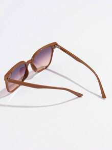 1 pieza Gafas de sol cuadradas y sobredimensionadas para mujer con marco de plástico, de estilo clásico y fashion para viajes, de estilo bohemio para protección solar al aire libre, adecuadas para uso diario y vacaciones