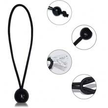 20 قطعة من الحبال البلاستيكية المرنة عالية المرونة لربط قطع الخيمة الخارجية ، حبال مطاطية لربط الحقائب والترامبولين