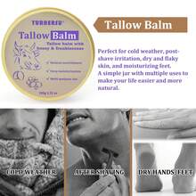 Tallow Balm, Tallow Honey Body Cream, Face Moisturizing Cream, All Purpose Use Balm Anti-Drying Anti-Cracking For Spring, Summer, Autumn And Winter Skin Care (Tallow Balm, 100 G)