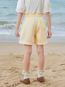 mini bala Shorts de verano para niñas - Toque fresco y ajuste holgado - Elegante y cómodo