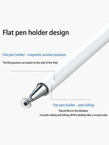 三合一通用电容式触控笔，无需蓝牙，可直接在屏幕上使用，包含圆形吸盘、织物笔尖、3 个笔尖，兼容 Apple、Android 智能手机和平板电脑 - 查看 5