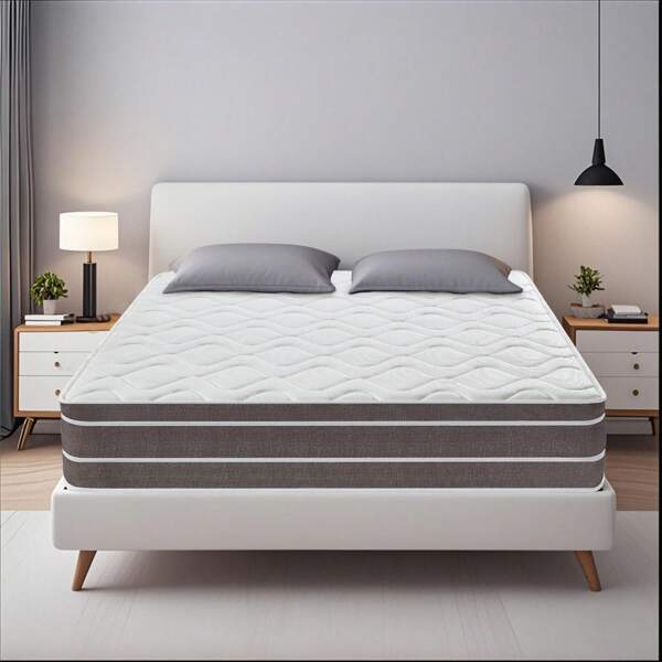 Materasso 140x190 cm, Altezza 28cm con Certificazione Oeko-TEX, Livello di Rigidità H3, Materasso a Molle Insacchettate in Memory Foam Ibrido