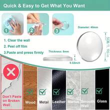 6pcs Transparent Door Bumper Protector - Suitable For Doors, Cabinet Doors, Refrigerator Doors, Toilet Seats, Provides Impact Protection To Prevent Dents And Scratches, Ideal For Noise Reduction And Protection Of Door Walls At Home.