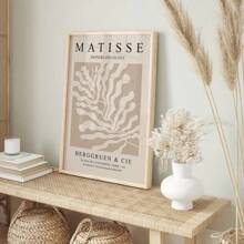 3er-Set Wandkunst im Matisse-Stil - Ungerahmte Vintage- & Minimalistische Drucke, geeignet für Wohnzimmer, Schlafzimmer, Homeoffice - Blätter-Muster Landschaftsplakate