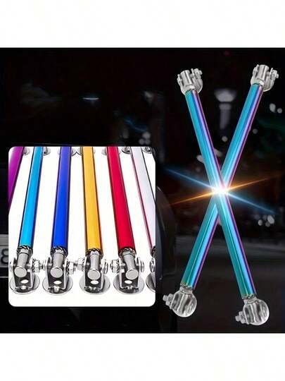 1pc Adjustable Front Lip Spoiler Mounting Bracket, Universal Car Front Bumper Decoration Splitter Bar