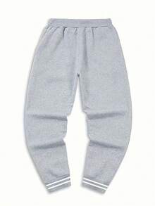 2025秋冬新款热销单品，时尚意大利印花运动卫衣套装，搭配可调节抽绳长裤，适合运动、休闲、日常穿着，男女皆宜，也适合情侣穿着。 - 灰色 - 查看 6