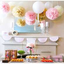 16 قطعة مجموعة كرات الورد الملونة - ديكور لحفلات الزفاف وعيد الميلاد | أزهار ورقية فاخرة لعيد الحب المهرجانات ديكورات جدار خلفية النافذة (مجموعة كرات الورد الأوروبية الأمريكية INS)'