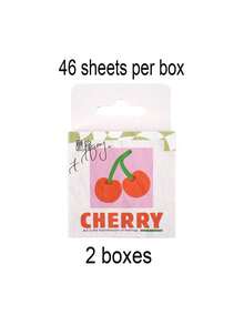 46 件风景图案什锦贴纸，适合学生、学校用品、返校使用的现代贴花 - 藍色 - 查看 18