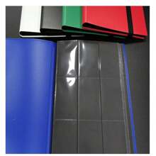 9-Grid 360 Large-Capacity Card Collection Album, PP Material Sleeves Durable, Waterproof Dustproof Protection Strap-Fixed Double-Sided Game Card Storage Bag