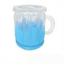1pc Inflatable Beer Cup Cooler - Portable Large Capacity Cooler, Suitable For Pool, Beach Party | Durable PVC Material, Must-Have For Summer Outdoor, No Electricity Needed, Portable Inflatable Cooler, Pool Accessories, Beer Themed Design, Easy To Inflate And Install - View 5