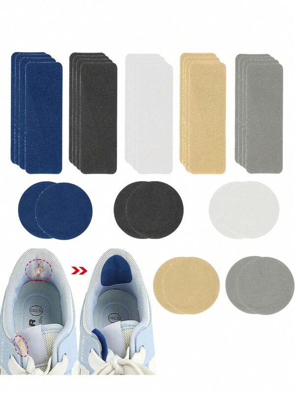 6pcs/Set Self-Adhesive Athletic Shoe Repair Patches, Mesh Fabric Patch Kit For Sneaker Face & Lining Repair, Anti-Scratch Fix For Tear & Wear, Back To School Supplies