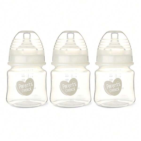 Parent's Choice Wide Neck Bottles, 3 Pack, 5 Fl Oz