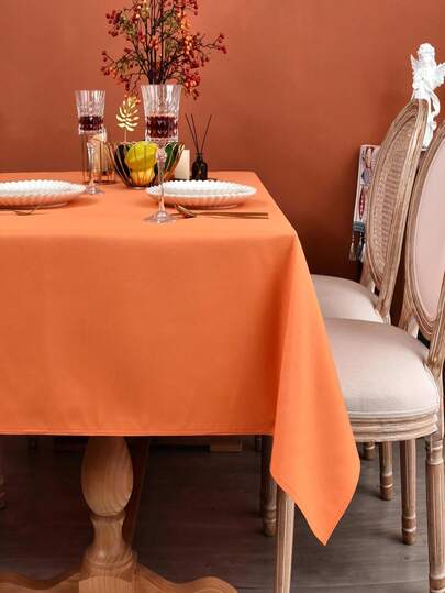 1 szt. Prostokątny obrus z poliestru, odpowiedni do domu, na imprezę, wesele, do restauracji i dekoracji stołu