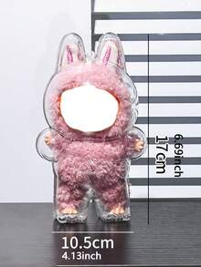 1pc Sit Sit Party Figure Protective Case, Anti-Dust Transparent Face Mask For Strolling Baby Care