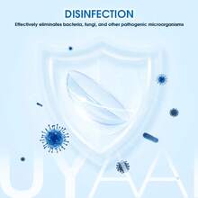 120ml 大瓶装 UYAAI 隐形眼镜护理液，专为彩色镜片设计。温和清洁，滋润眼部，保护眼部健康，确保佩戴舒适 - 藍色 - 查看 4