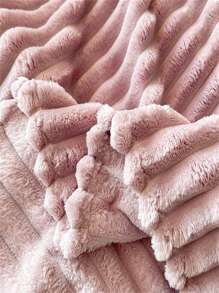 1 Stück gestreifter, weicher und bequemer Flanell-Decke, für Sofa und Bett Zuhause, geeignet für Schlafzimmer Dekoration, Lässig, Herbst, Weihnachten, Halloween