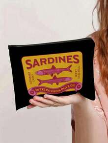 一款时尚的女士手提包，带有字母、书籍、猫和南瓜，Y2k 单肩包，便携式购物袋，万圣节礼物，阅读周，简易旅行收纳袋，多功能购物袋，适合日常、通勤、旅行、野餐、露营、户外、探险或购物 - 彩色 - 查看 3